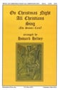 On Christmas Night All Christians Sing SATB choral sheet music cover